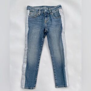 Gymboree Girls Silver Striped Skinny Jeans Size 5 New with Tags NWT